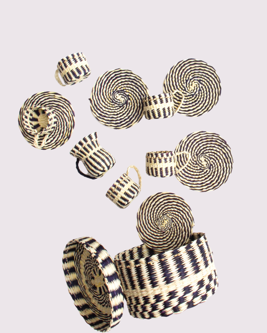 Sticks Black & White Tea Set