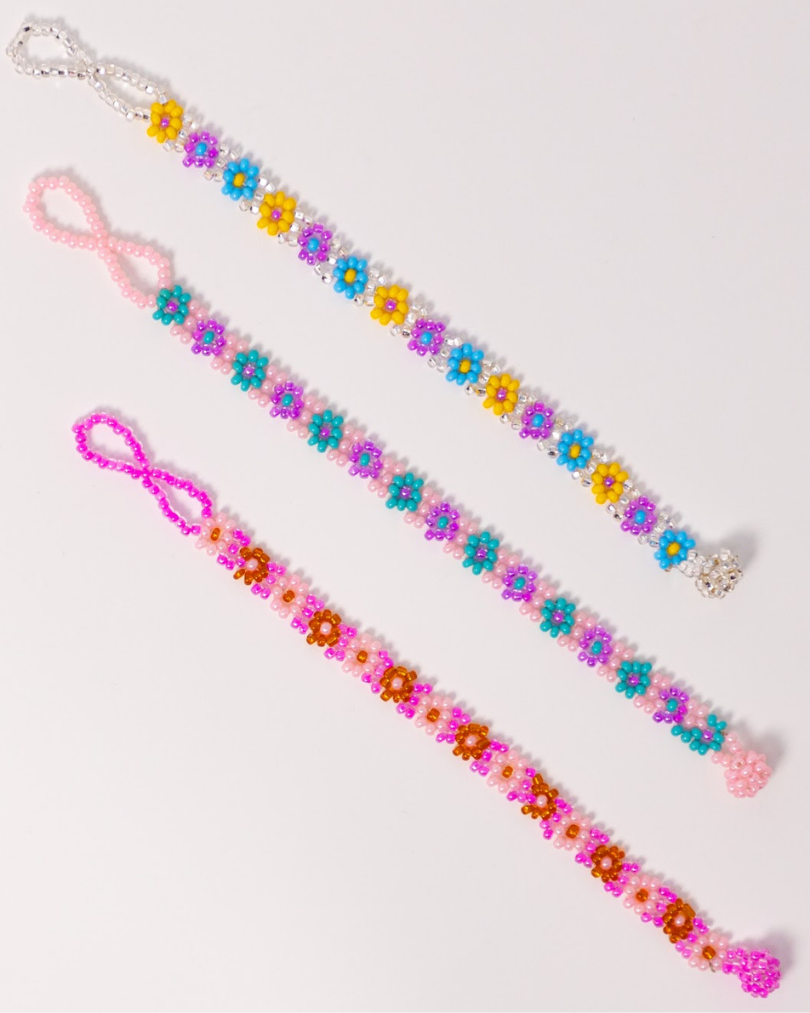 Flower Beaded Set- Teal