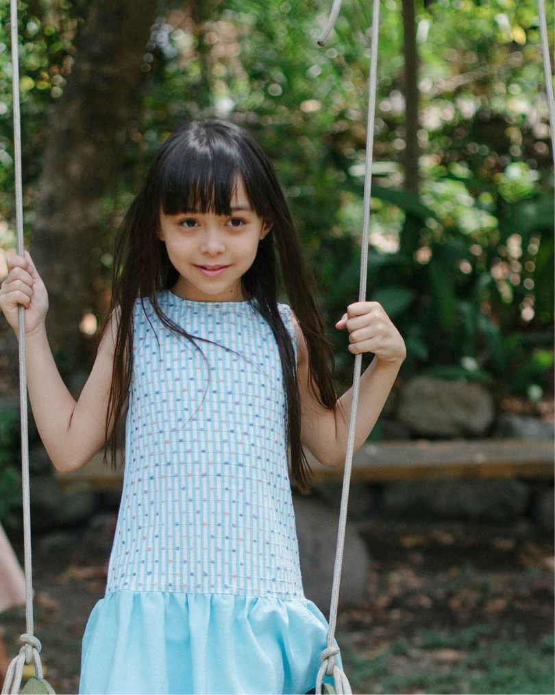 Polka Dot Drop Waist Dress