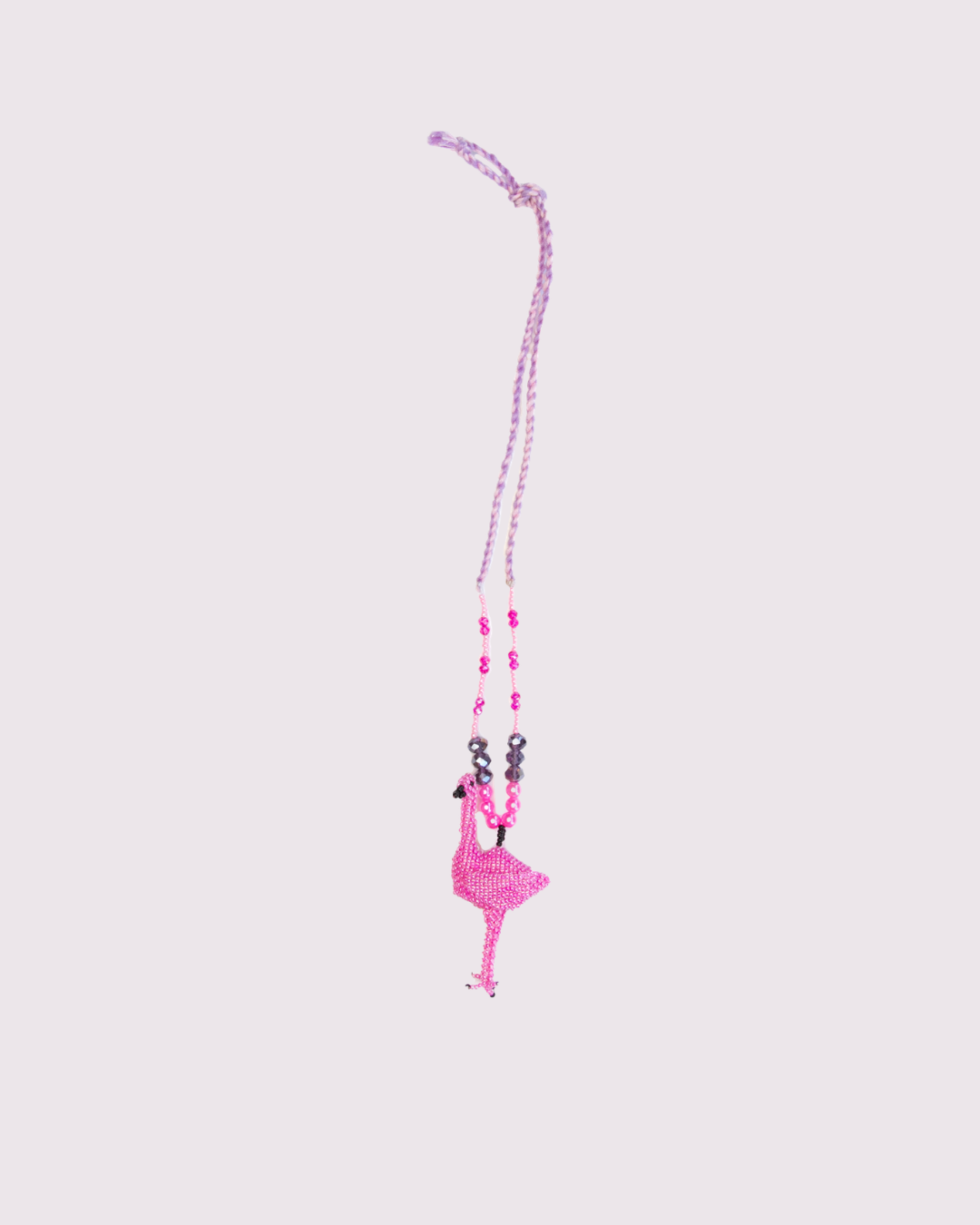 Sticks Flamingo Figure Necklace