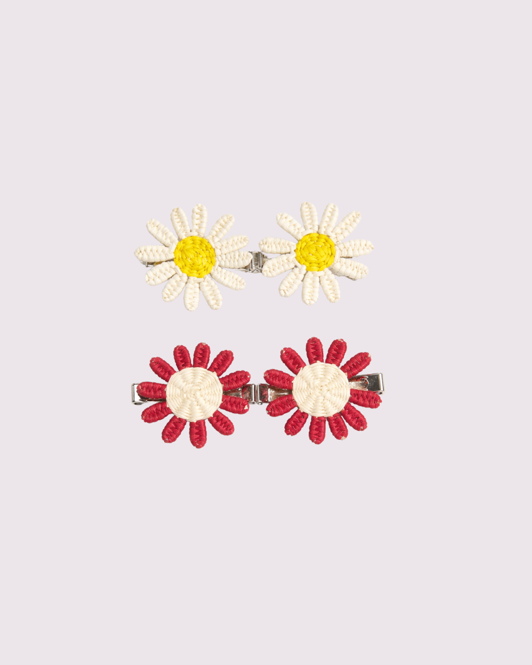Daisy Hair Clips (4 pack)