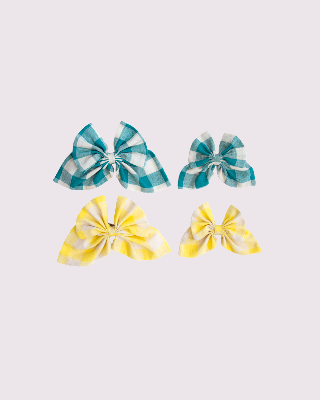 Sticks Gingham Large Bows (2 pack)