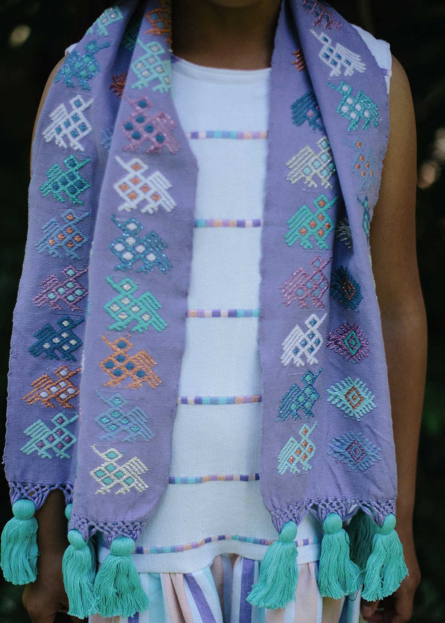 Sticks Nahuala Bird Scarf